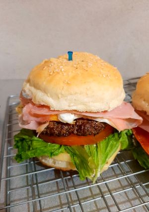 Una foto de Pan de papa para hamburguesas 🍔
