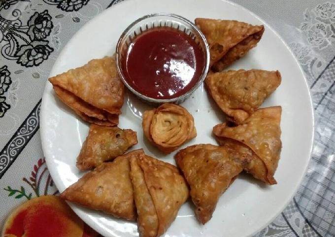 Pizza samosa Recipe by Rutika Dubey - Cookpad