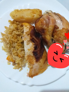 صورة لوصفة دجاج محشي بالأرز في الفرن 😋