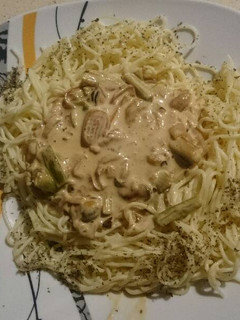 Una foto de Pasta con frutos del mar
