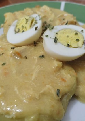 Una foto de Ají de pollo fácil y económico