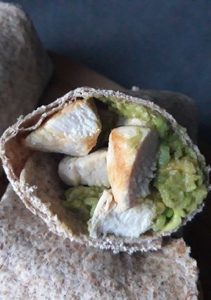 Une photo de Wrap guacamole-poulet