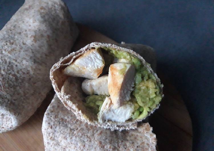 La Meilleur Recette De Wrap guacamole-poulet