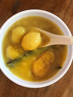 Foto resep Bola-Bola ubi kuah creami