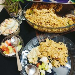 A picture of آلو مٹر والے چاول 😋😋.