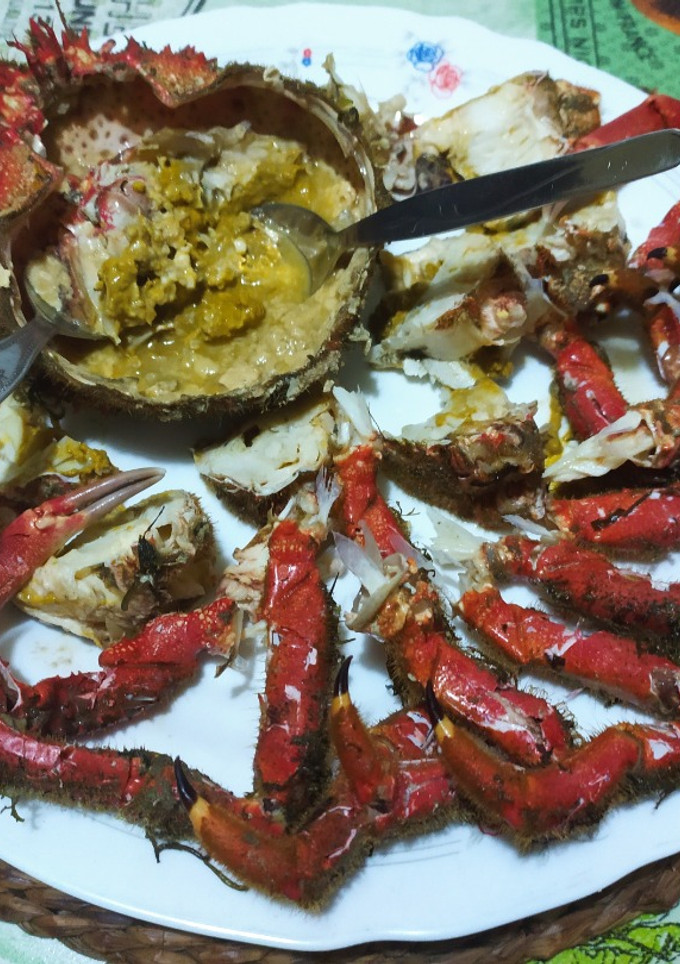 Una foto de Centolla gallega, cocción y presentación