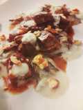 Spezzatino di manzo in crema di gorgonzola e radicchio