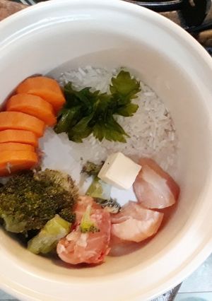 Foto resep MPASI 8+ (Ayam, wortel, brokoli, keju)