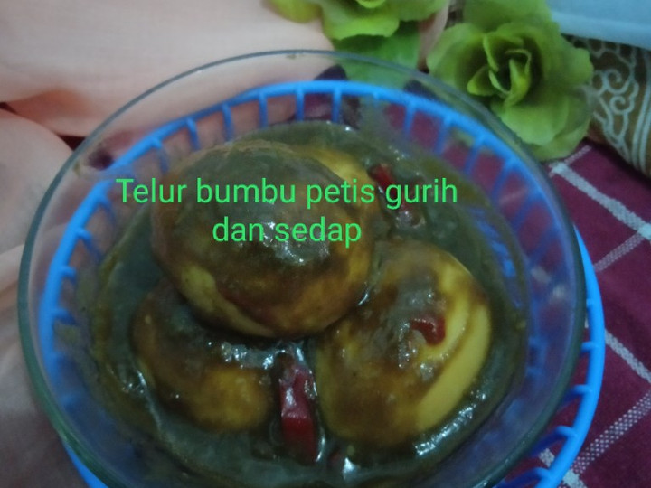 Yuk intip, Resep mudah memasak Telur bumbu petis gurih dan sedap yang lezat