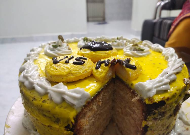 #Rasmalai cake😍#spongyy cake