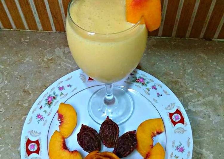 How to Prepare Homemade Peach Shake 💝