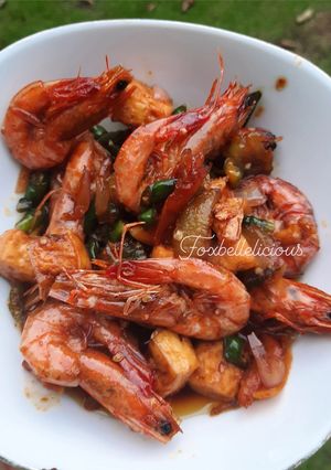 Foto resep Udang tahu kecap cabe ijo