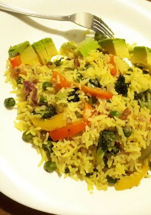 A picture of Vegetable rice.