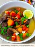 Sop buntut sapi empuk berempah - Kuah Bening Segar Ala Restoran