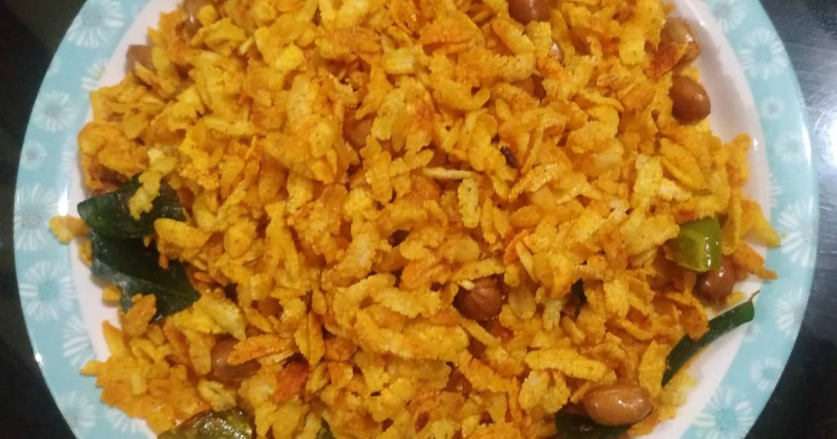 Rice flakes Chevda (Chivda) Recipe by Heena Jani - Cookpad