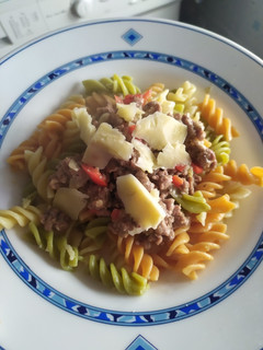 Una foto de Pasta con carne trufada