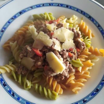 Pasta con carne trufada Receta de MariadeGrazia- Cookpad