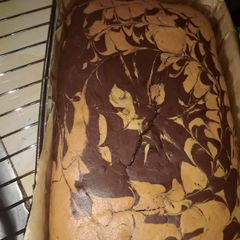 A picture of Rectangular zebra cake#4 wks challenge.