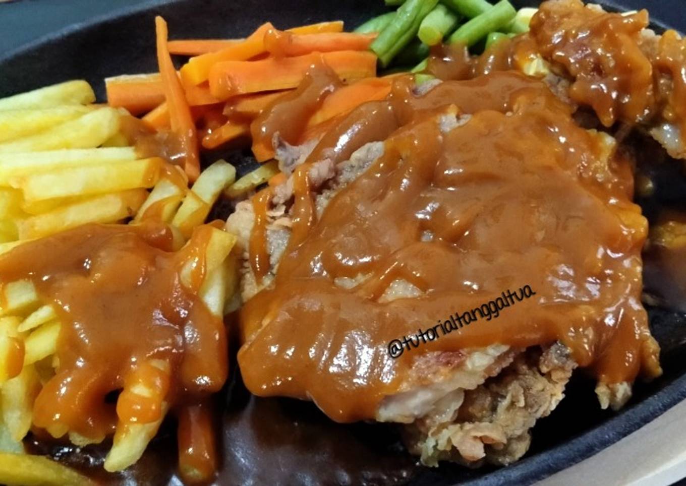 Saus steak ayam enak