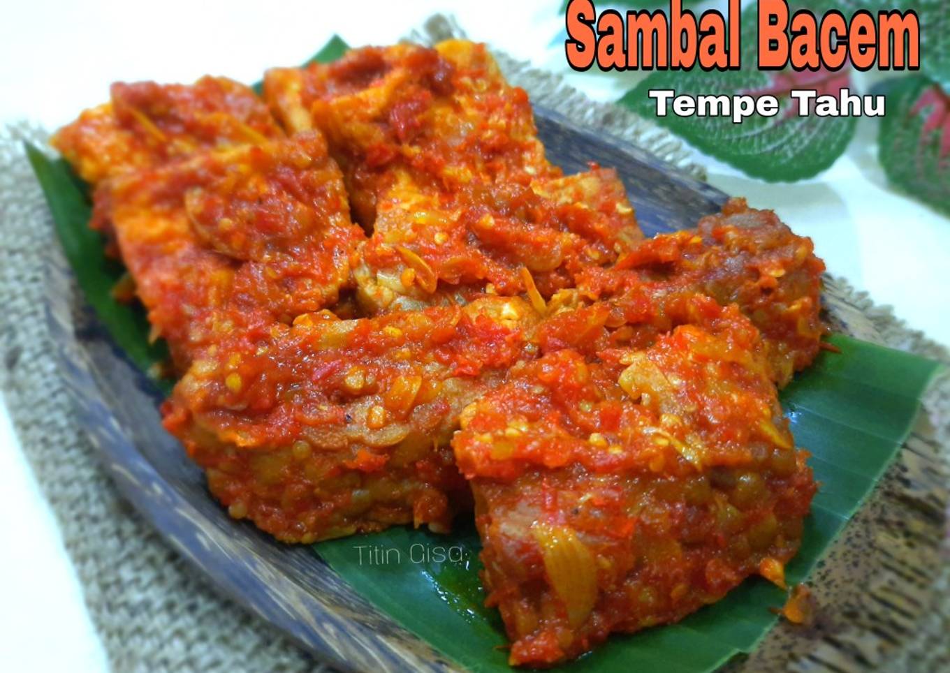 Sambal Bacem Tempe Tahu khas Jogja