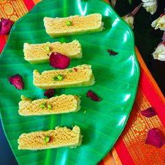 A picture of Rava Milk Cake.