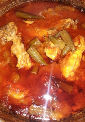عکسی از دستور خورشت بامیه