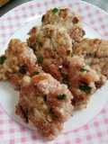 Chinese Water Chestnut Mushroom Pork Patties 煎肉餅