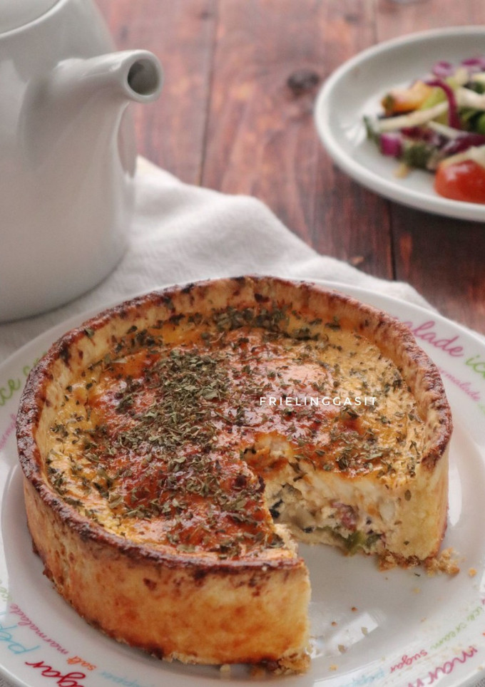Foto resep Buttermilk Cheddar Premium Quiche