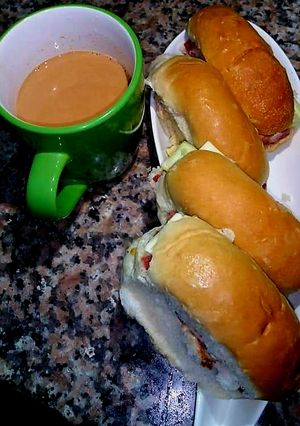 A picture of Shami burger.
