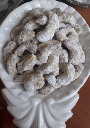 Vaníliás diós kifli gluténmentesen recept fotója