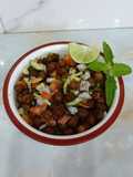 Boiled kala Chana Chat