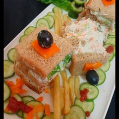 A picture of Chicken mayonnaise sandwiches.