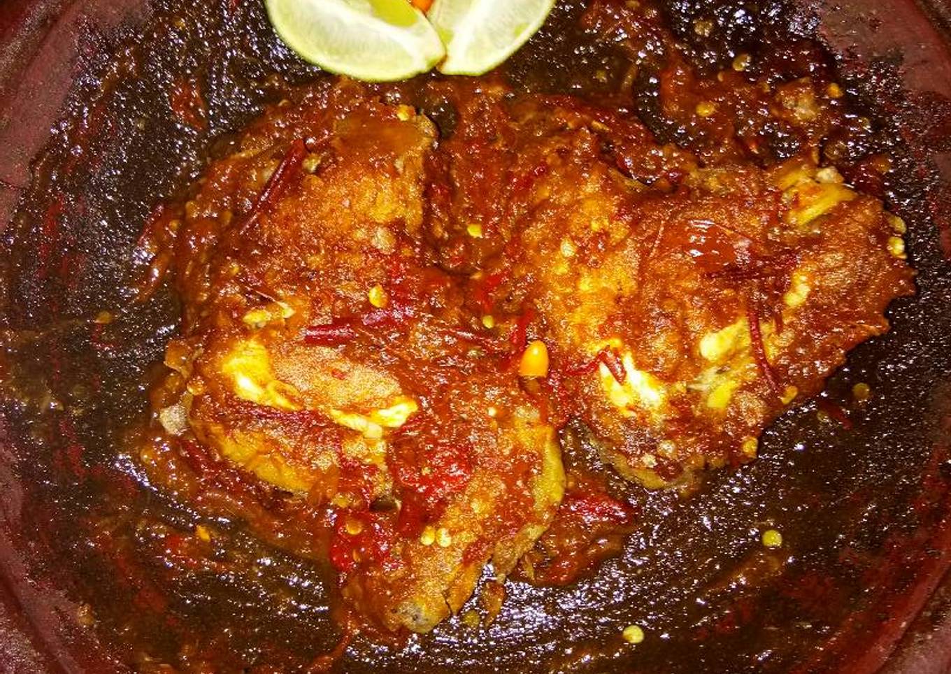 Ayam crispy geprek ala rumahan