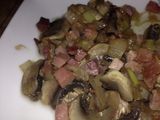 Champis con jamon 