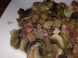 Champis con jamon 