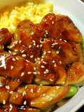 Easy Teriyaki Chicken Three-Color Bento