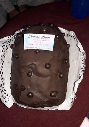 Una foto de Budín marmolado relleno