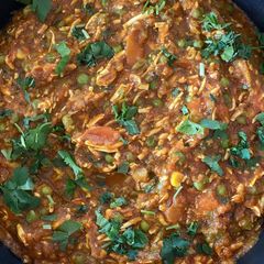 A picture of Paneer pau bhaji.