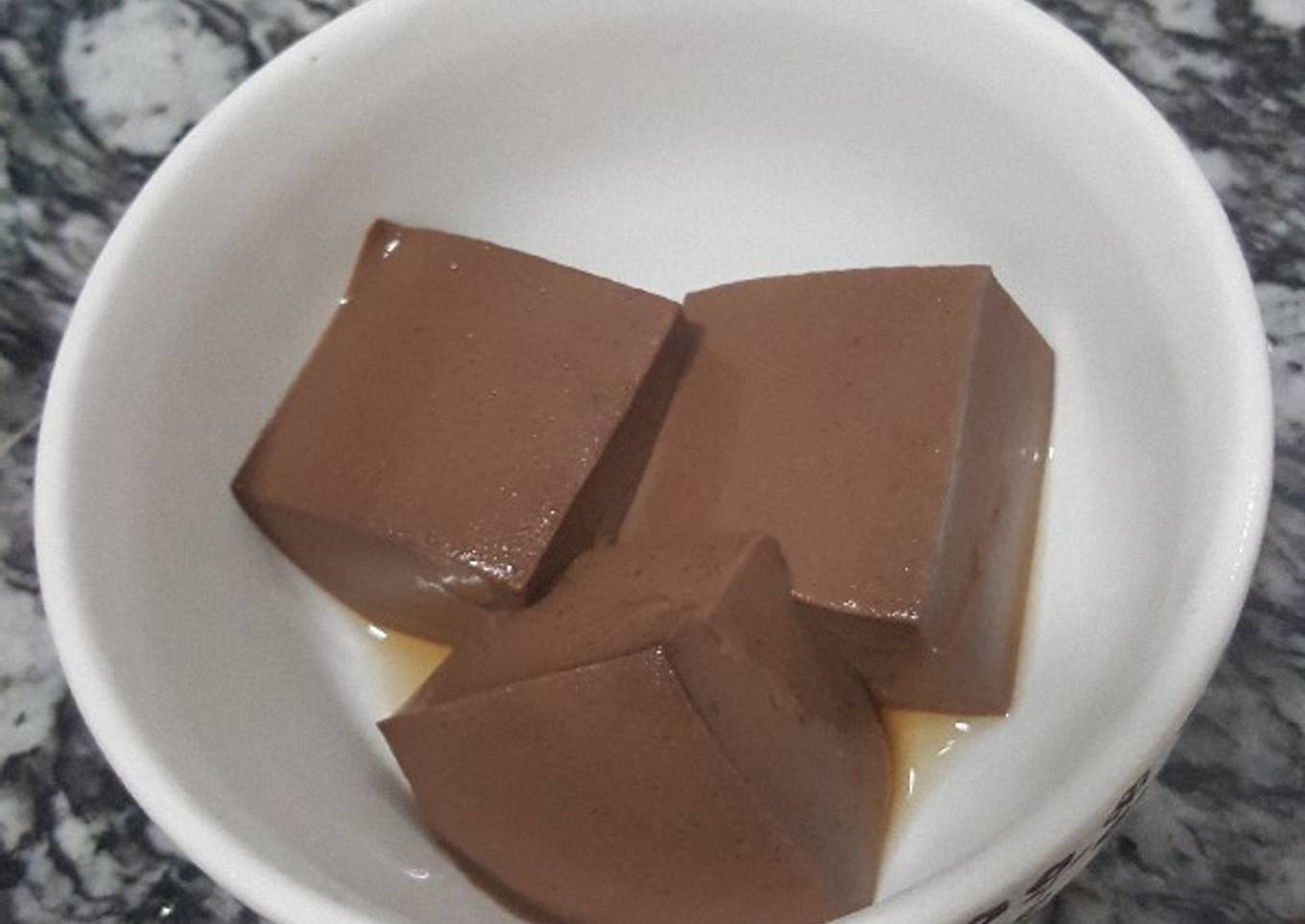 Puding Coklat Enak Mantap hanya 3 bahan kesukaan anakku 2.5th