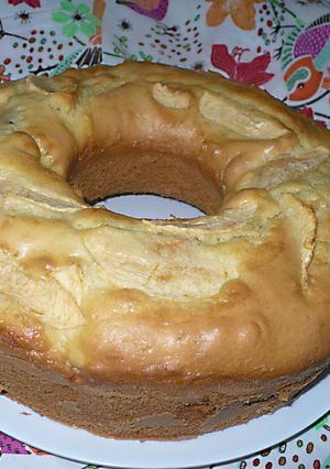 Una foto de Torta húmeda de manzana
