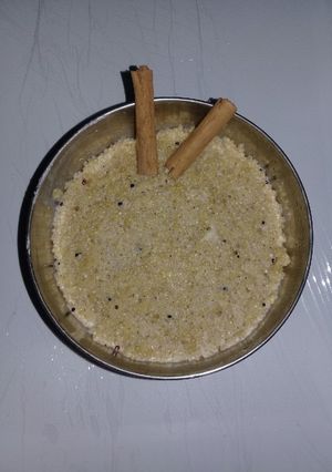 Una foto de Quinoa con leche😚