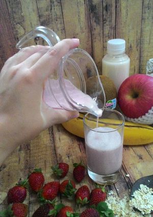 Foto resep Almond fruity Australian oat
