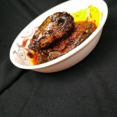 A picture of Check out this delicious recepi,dried pepper fish.