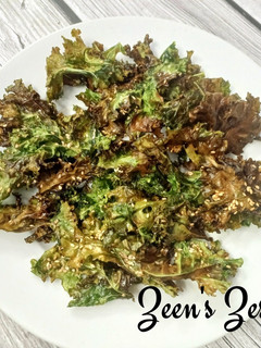 A picture of Air Fryer Kale Chips.