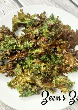 A picture of Air Fryer Kale Chips.