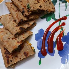 A picture of Cheese & corn stoffing paratha.