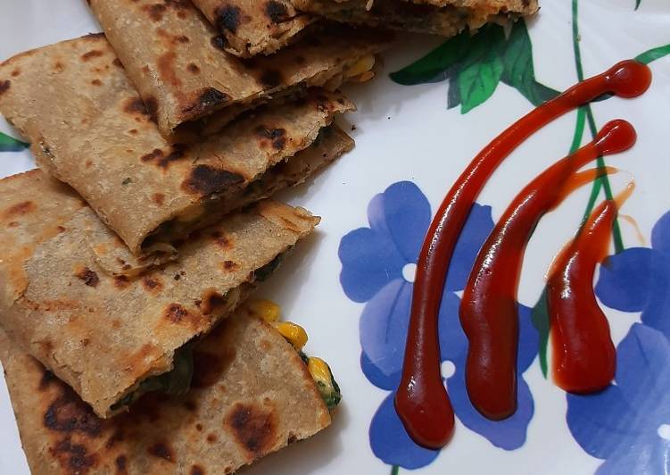Step-by-Step Guide to Prepare Homemade Cheese &amp; corn stoffing paratha