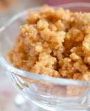 Dulce de leche cortada