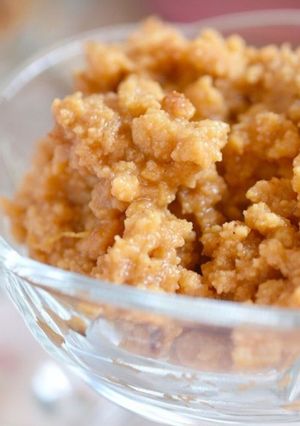 Una foto de Dulce de leche cortada