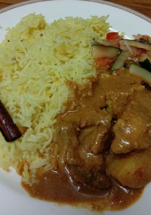 Gambar Nasi dalca kurma ayam.